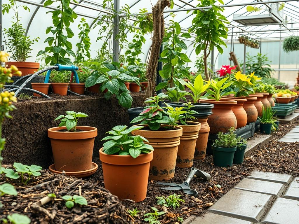 Cleaning Used Garden Pots